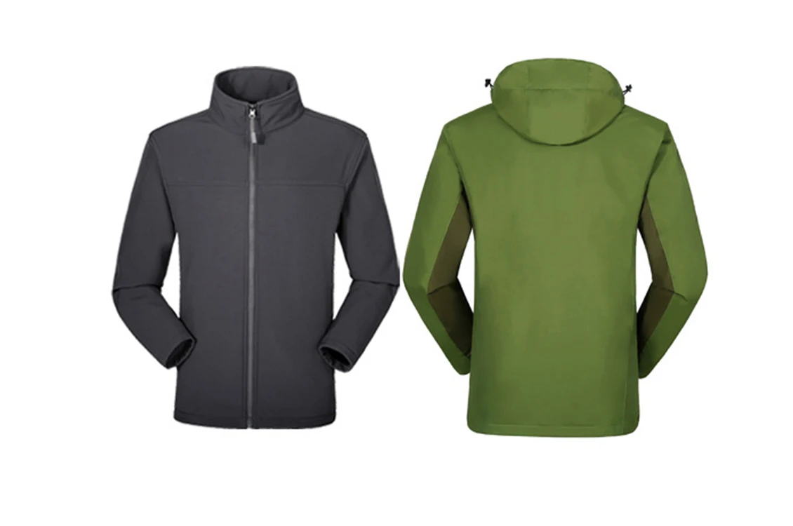 
2020 New arrival windproof outdoor wear two layer winter hiking outdoor jacket 