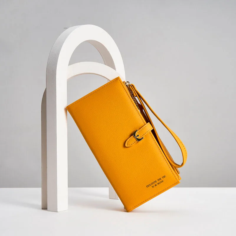 Wristband Female Wallets Clutch Purse Zipper Phone Pocket Card Holder long card wallet woman wallet purse