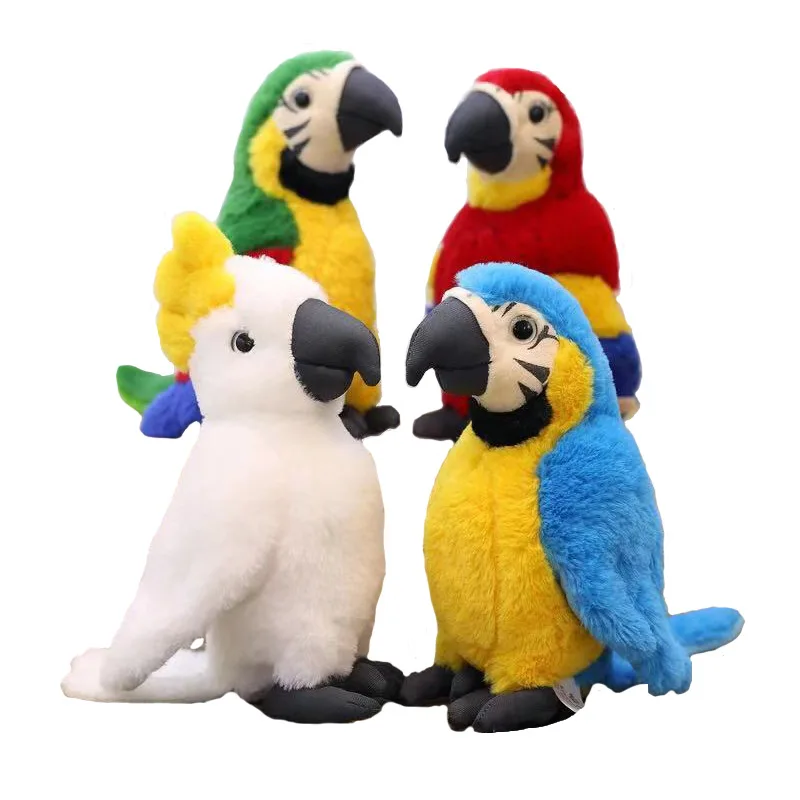 Simulation Parrot doll Glowing Unicorn Stuffed Animals for Girls Plush Toys