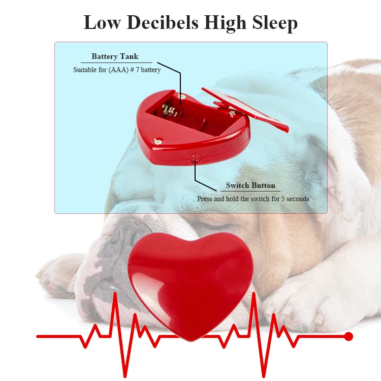 Pet Comfort Toy Dog Anxiety Companion Sleep Simulation Heartbeat Plush Toy