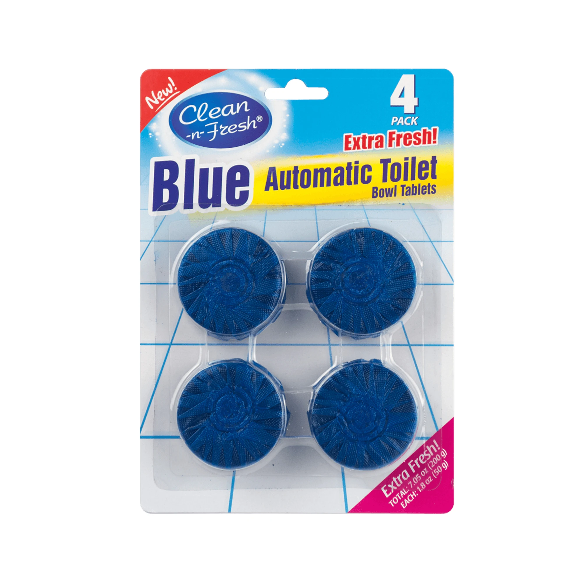 8pk Certificate Toilet Bowl Cleaner Block Automatic Toilet Deodorizer Toilet Tablet Blue Block