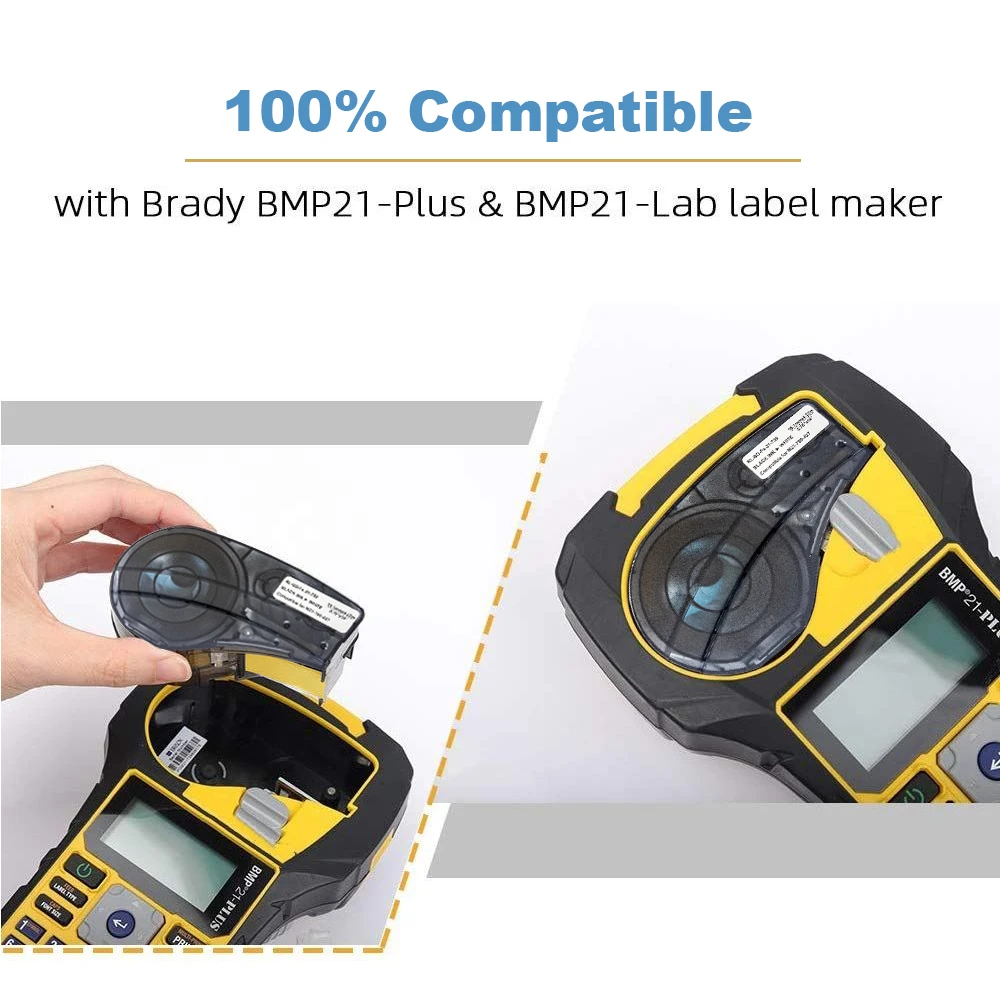 Топ Совместимость Brady 9 5 brady лента BD-M21-375-595 m21-375-595-yl черный на желтом/белый/зеленый/красный/синий