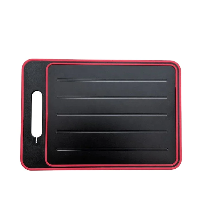 Multifunctional Plastic Chopping board with Aluminum Defrosting Tray / 4 in 1 Plastic Cutting Board