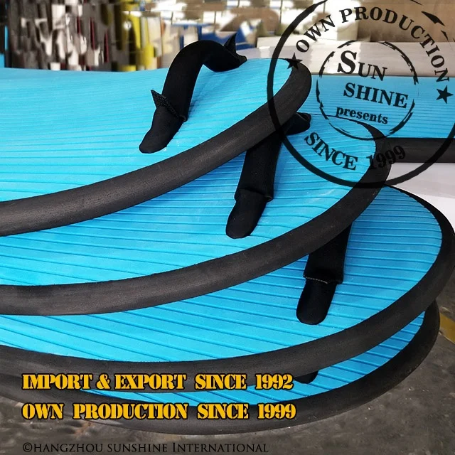 Antiskid Fiberglass Soft Surfboards Blue Soft Top  Epoxy Surfboards