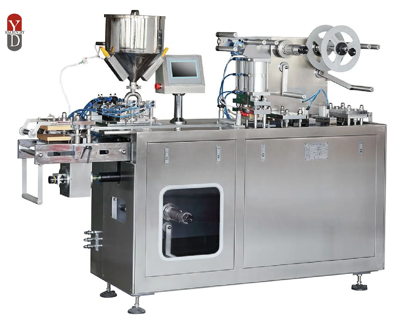 
Fully automatic blister filling and sealing machine blister packing packaging machine for butter honey jam liquid perfume 