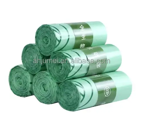 Manufacture compostable trash bags contractor custom biodegradable plastic garbage bag