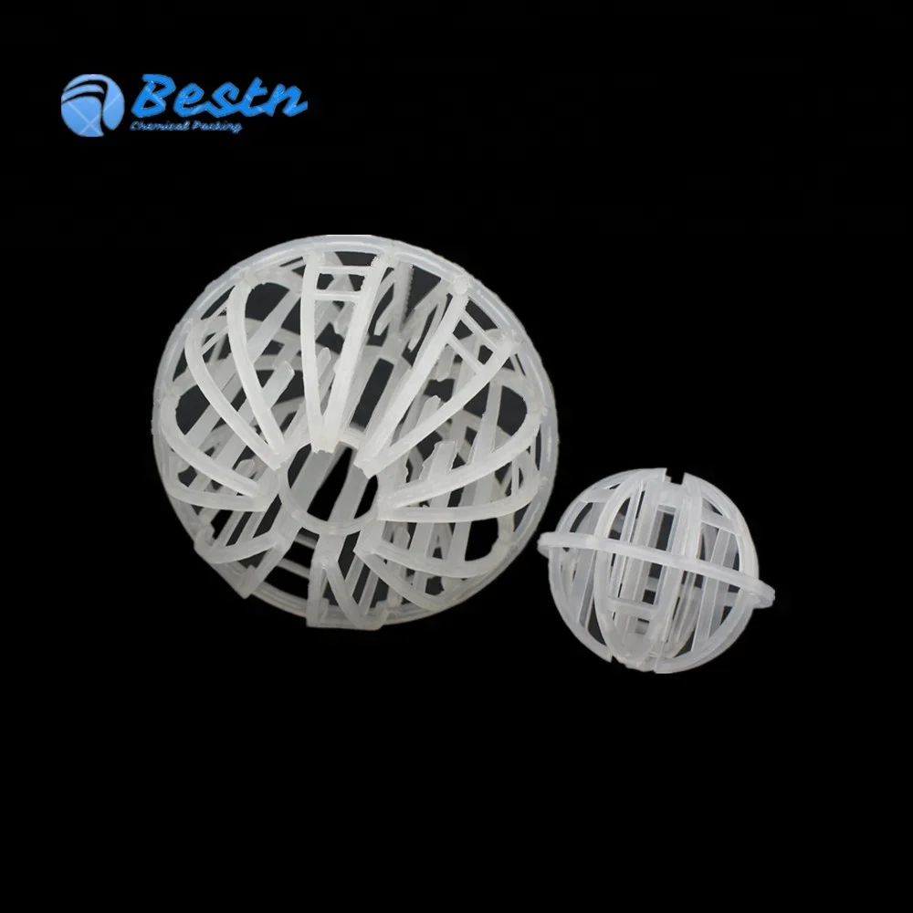 Plastic Polyhedral Hollow ball  tri-pack Ball