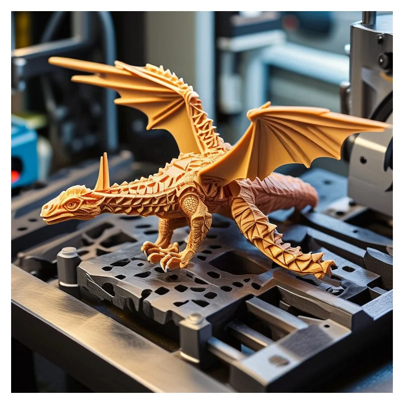 High Quality MJF 3D Printing Nylon HP Multi Color Plastic SLS 3D Printing Dragon
