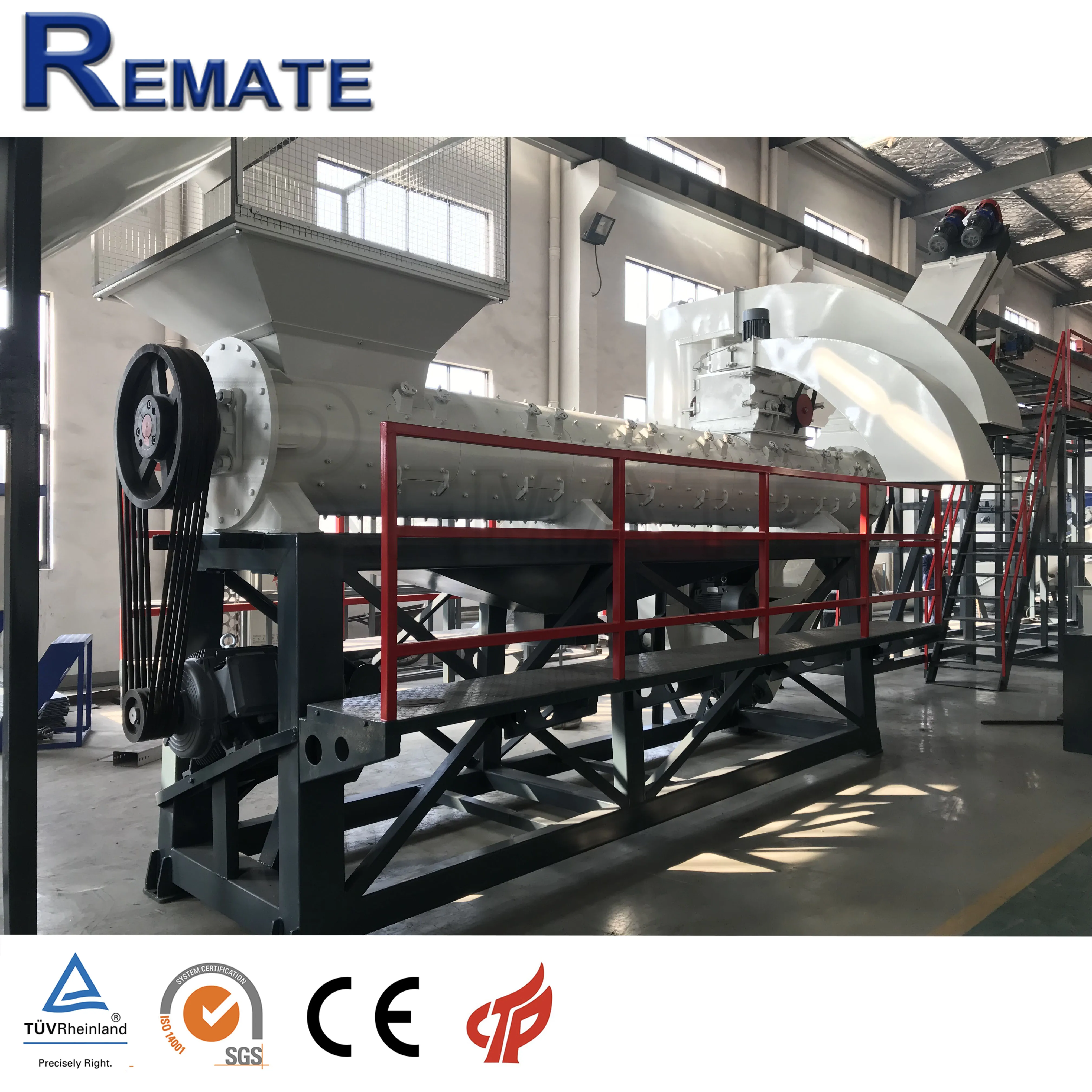 2000kg waste plastic PET bottles recycling washing line and crushing machine bottle crusher from remate