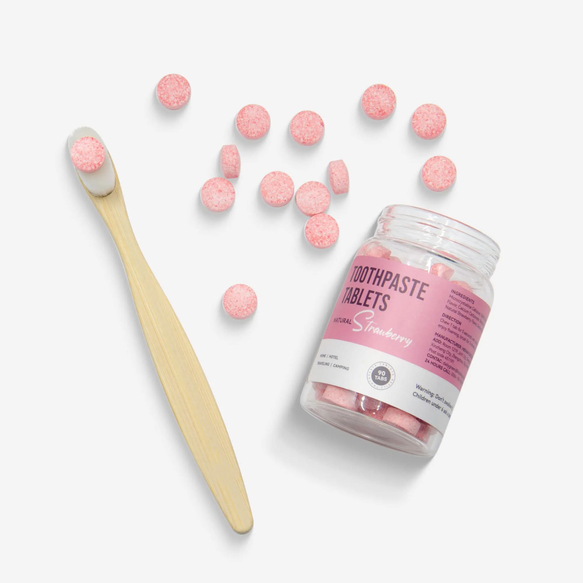 Plastic Free Toothpaste Tablets With Fluoride In Bulk For Eco Refill Store