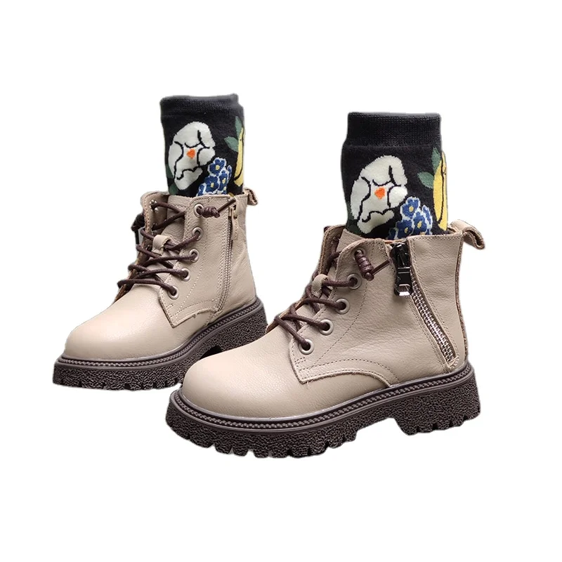 2021 Latest Children Fashion Leather Kids School Shoes Boots For Boys