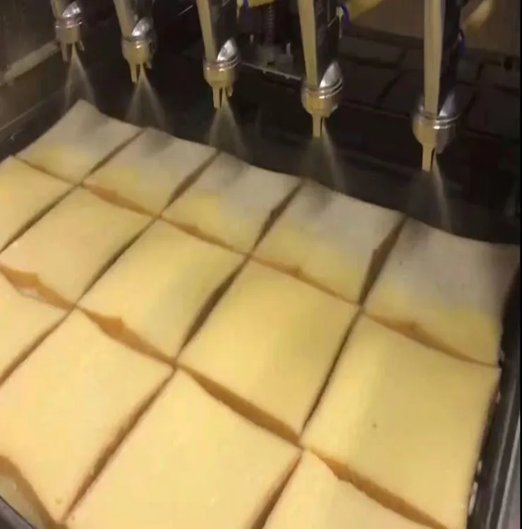 Sanhe automatic high precision moon cake pain egg liquid sprayer pastry dessert coffee sugar syrup spraying machine