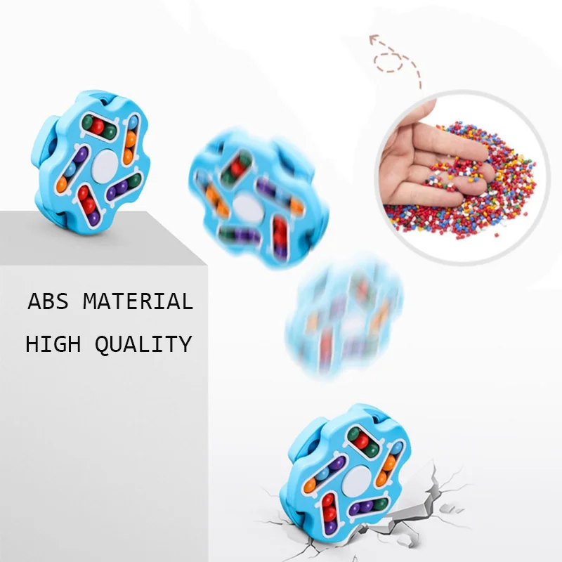 New Push Sensory Toys Reduce Stress   Magic Cube Spinning Gyro Toys For Wholesale