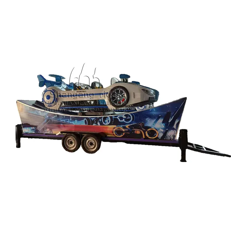 Nice cheap amusement park kids flying car on trailer for playground and carnival