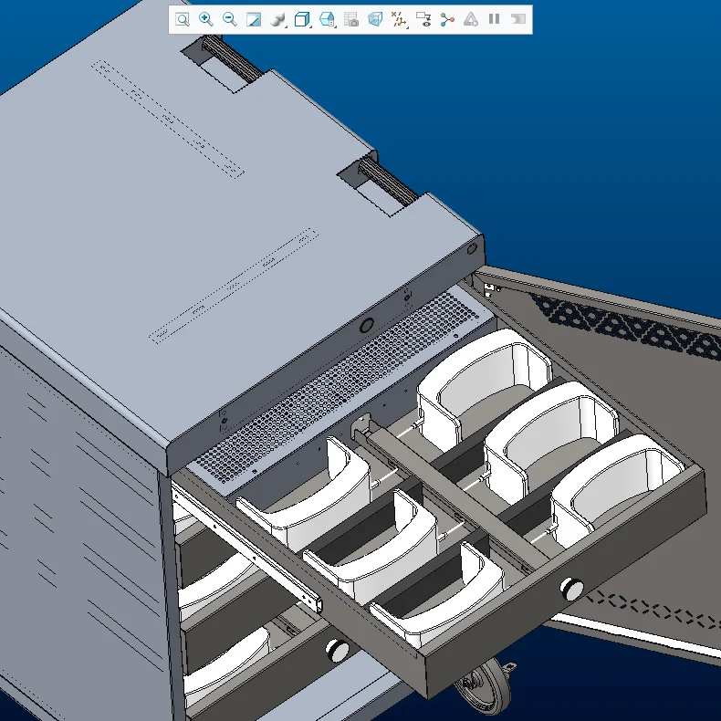 Education OEM USB 3D VR-гарнитура, 24 порта, зарядная тележка, шкаф для хранения для пико-квеста