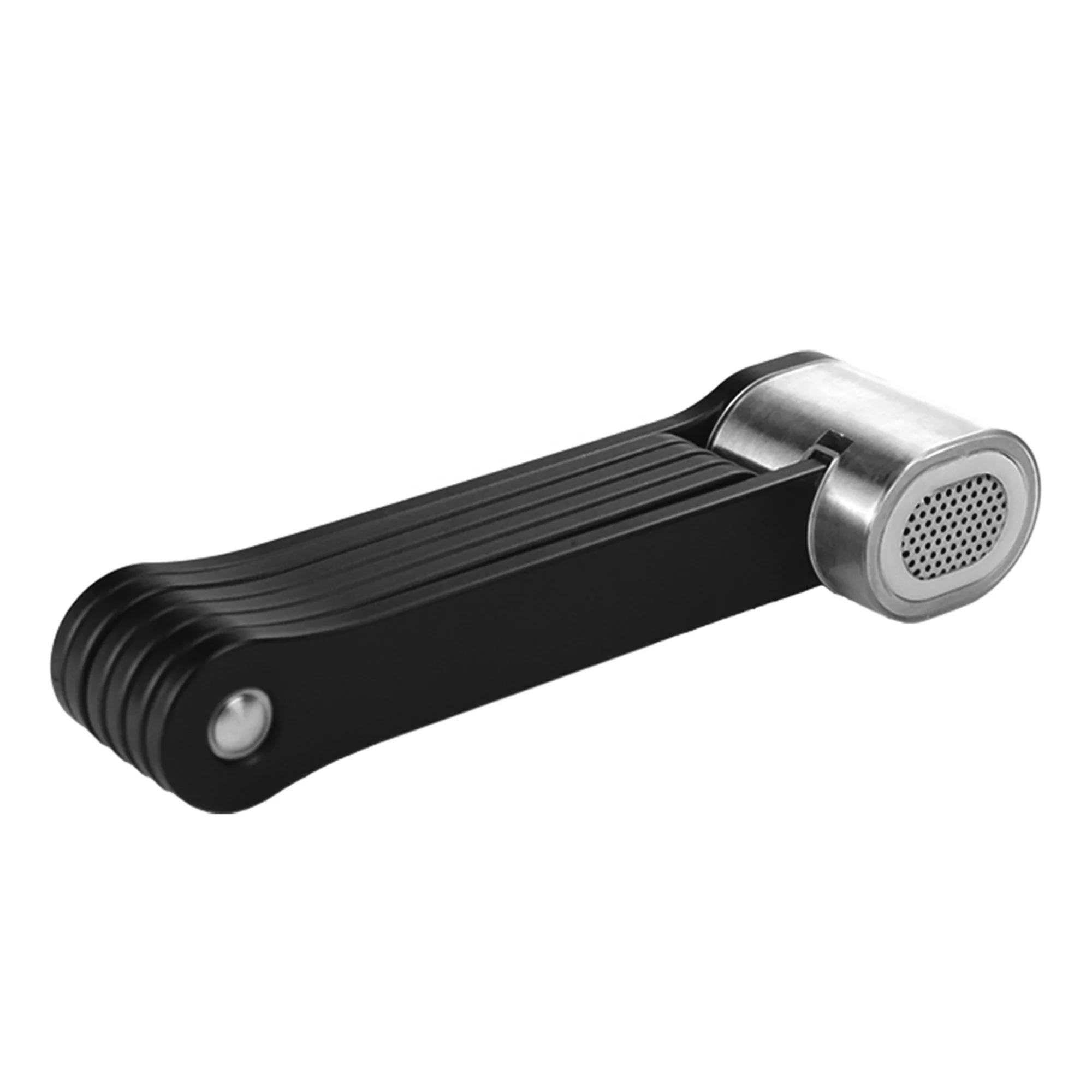 Wholesale 120db Anti-Theft Security Alarm Folding Lock Stainless Steel Folding Bicycle Frame Lock