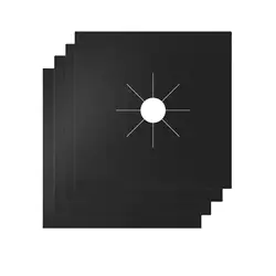 Reusable Easy To Clean Non-Stick Stovetop Burner Liners Heat Resistant Stove Burner Covers Gas Range Protector