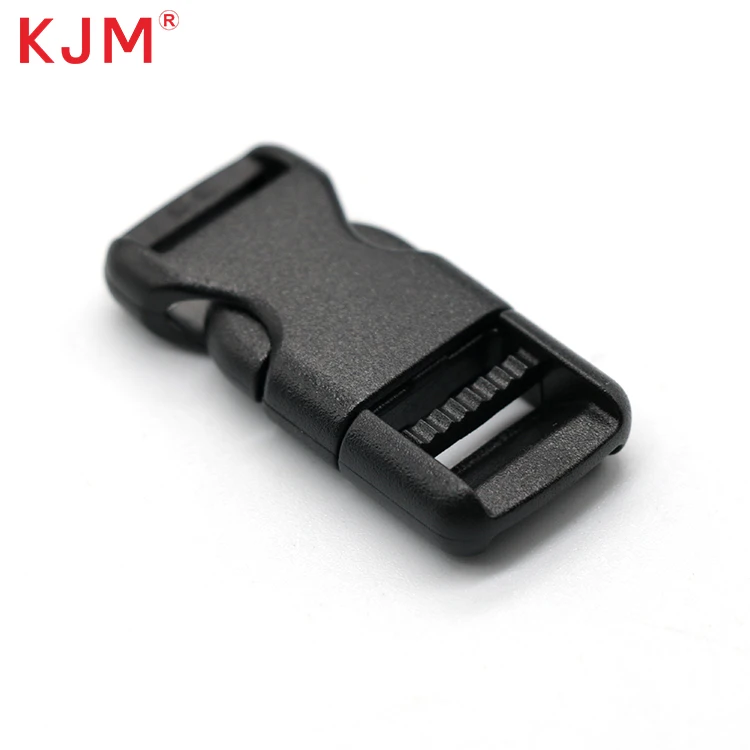 China Supply Custom Logo Small Clip Recycled Pom Quick Side Release Buckle Paracord Webbing Clip for Neck Lanyard