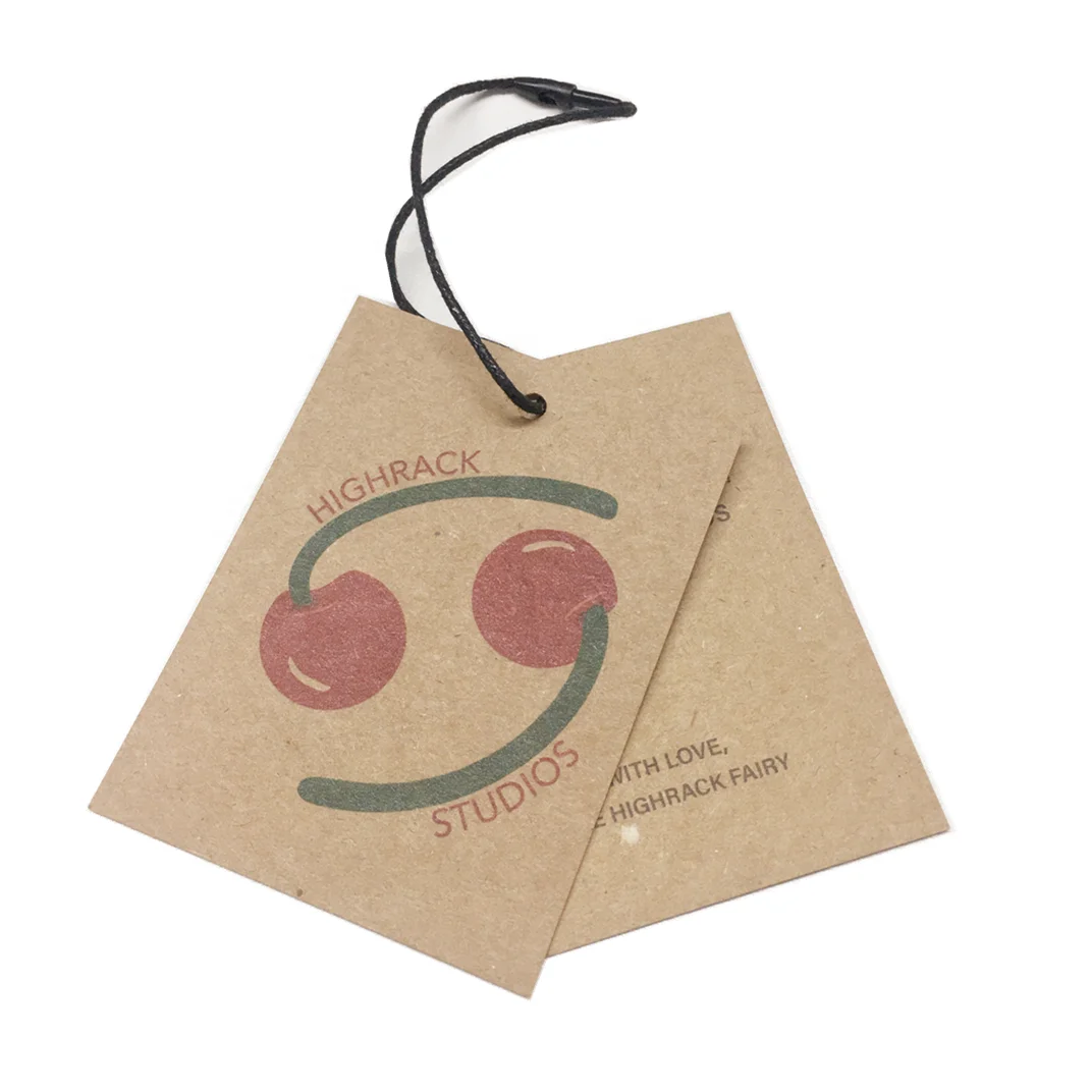 Kraft paper 100% eco-friendly hair extension hang tag