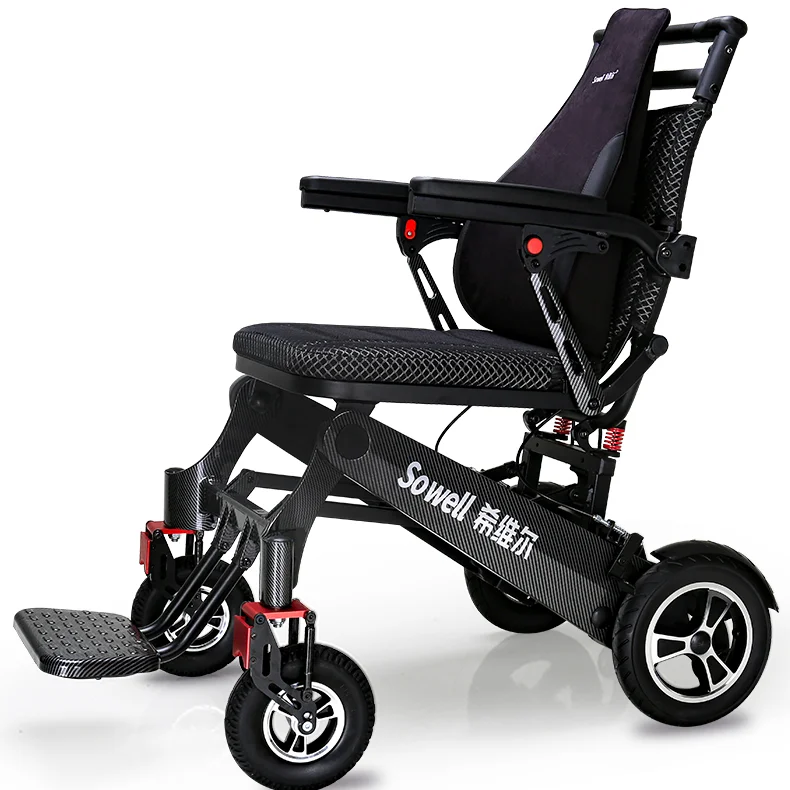 2021 Hot Selling Lightweight Foldable Electric Wheelchairs For The Elderly Automatic Electric Wheelchair