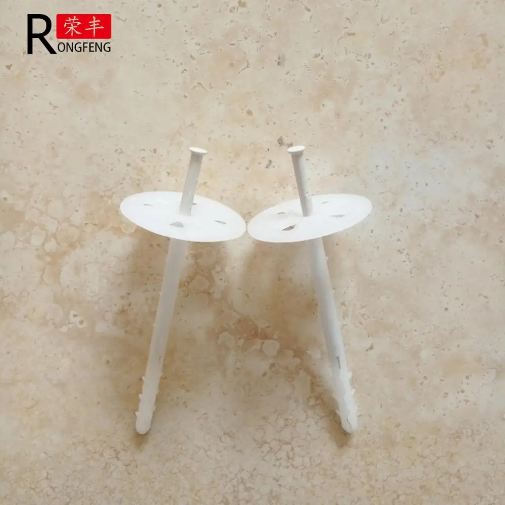 plastic insulation nail  plastic core nail wall plug heat insulation fasteners