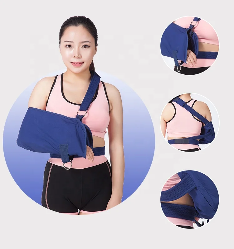 Adjustable Shoulder Rotator Cuff Support Brace Shoulder Immobilizer Arm Sling for Broken Fractured Arm Elbow Wrist
