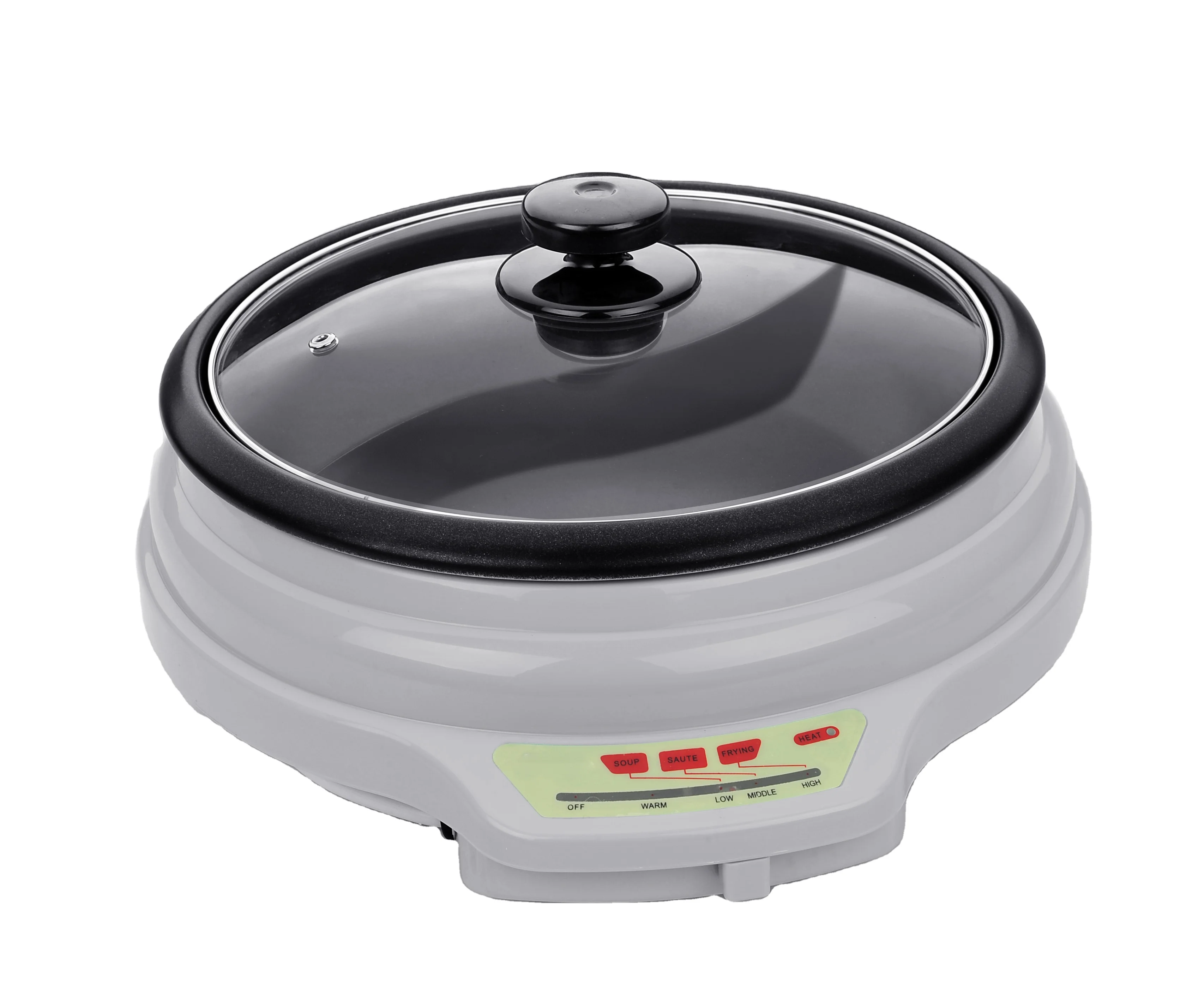 2024 New Design Hot Pot Wholesale 1500w Electric Soup Pot Non Stick Smokeless Cooking Pot For Home Use