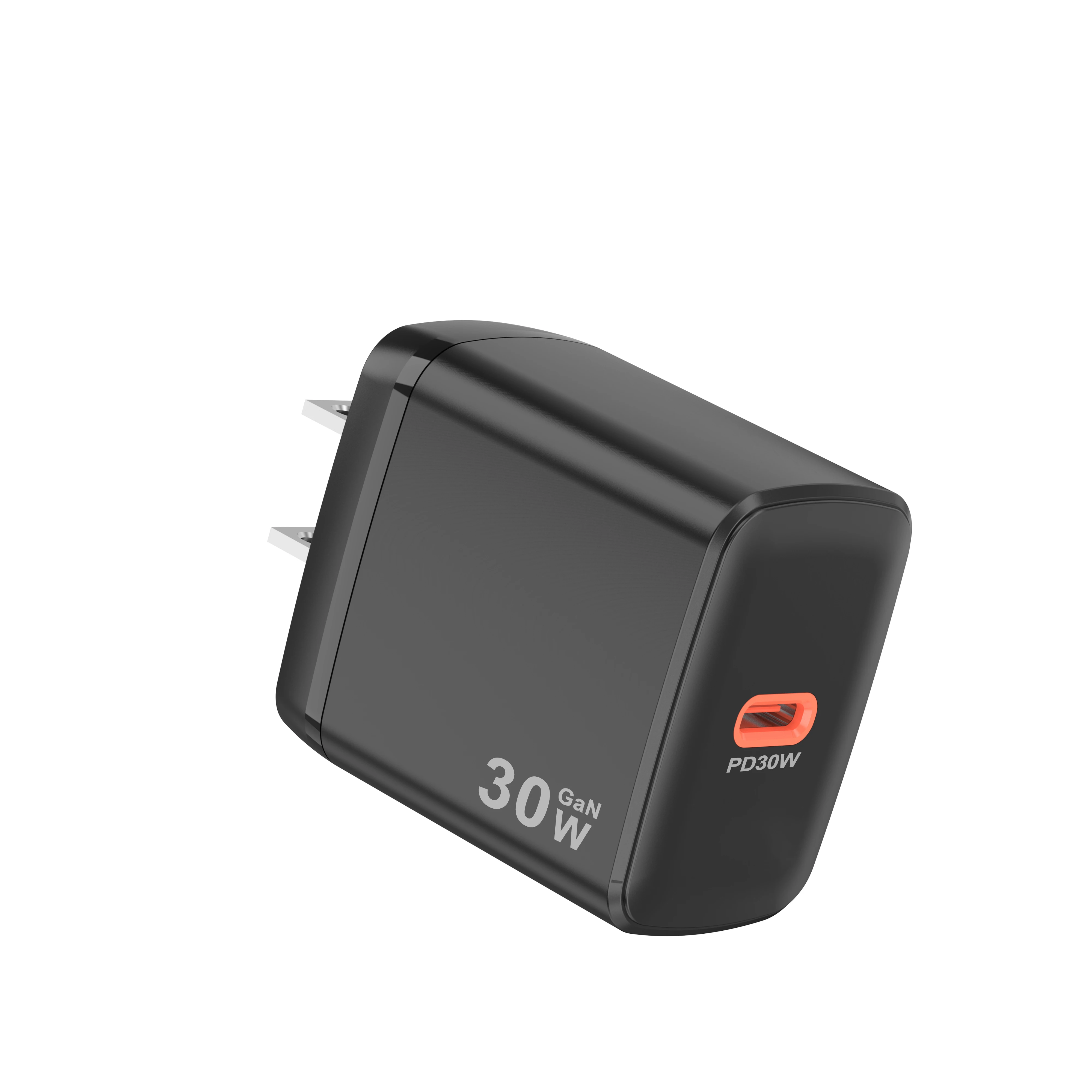 custom OEM QC PD 33W Dual Port USB Fast Charging Wall Adapter for Mobile Phones Gan Charger EU UK US Travel Charger