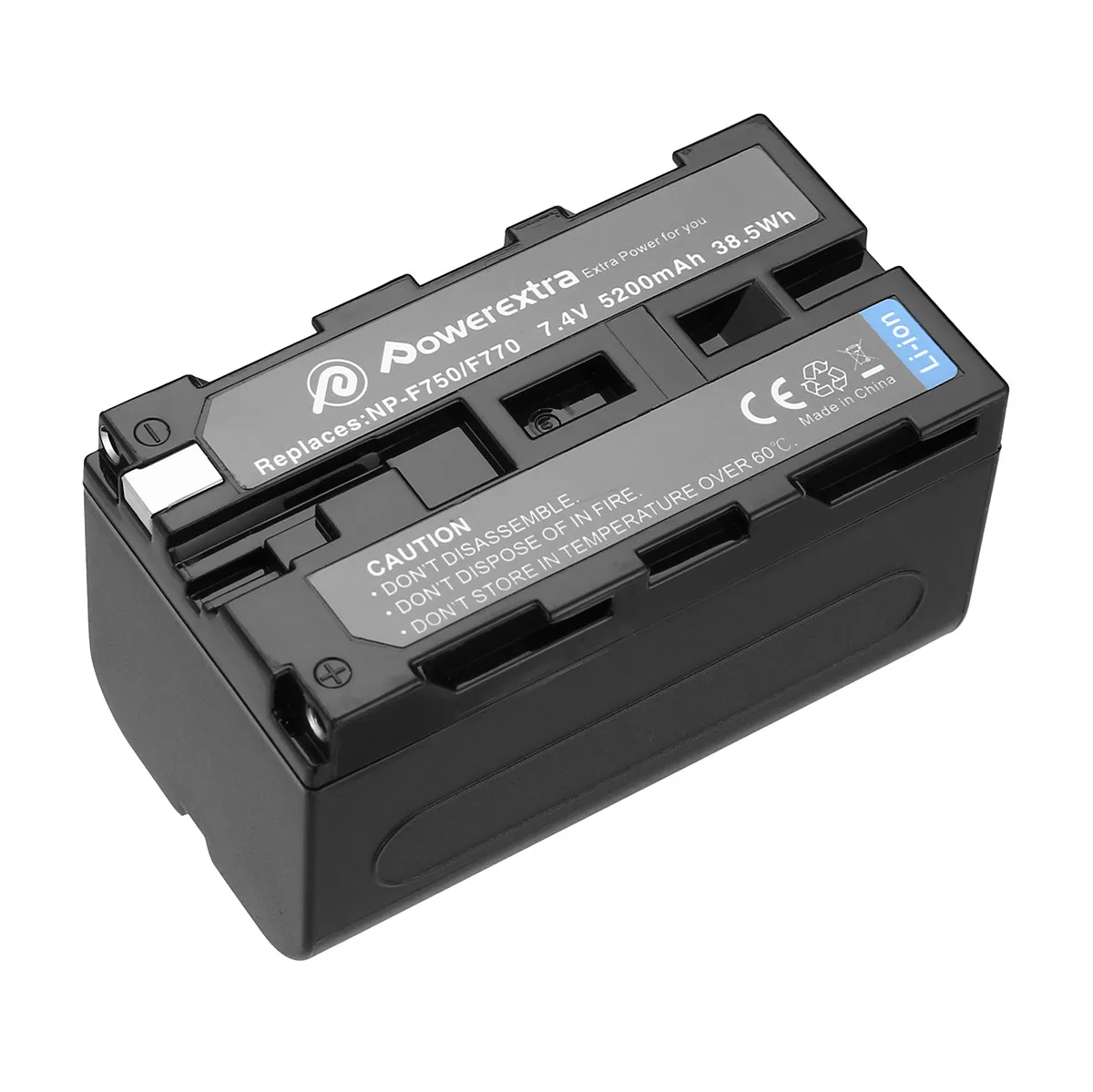 Powerextra Replacement NP-F750 Rechargeable Digital Battery For Sony NP-F730 NP-F760 NP-F770