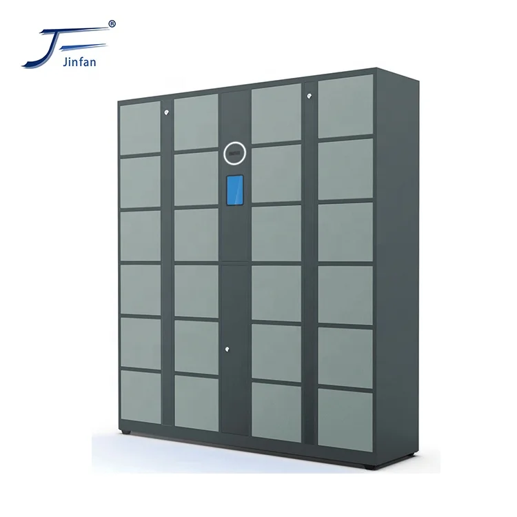 Parcel Storage Cabinet Locker Safe Intelligent Steel New Arrival Luxury face recognition Locker 24 Doors Locker
