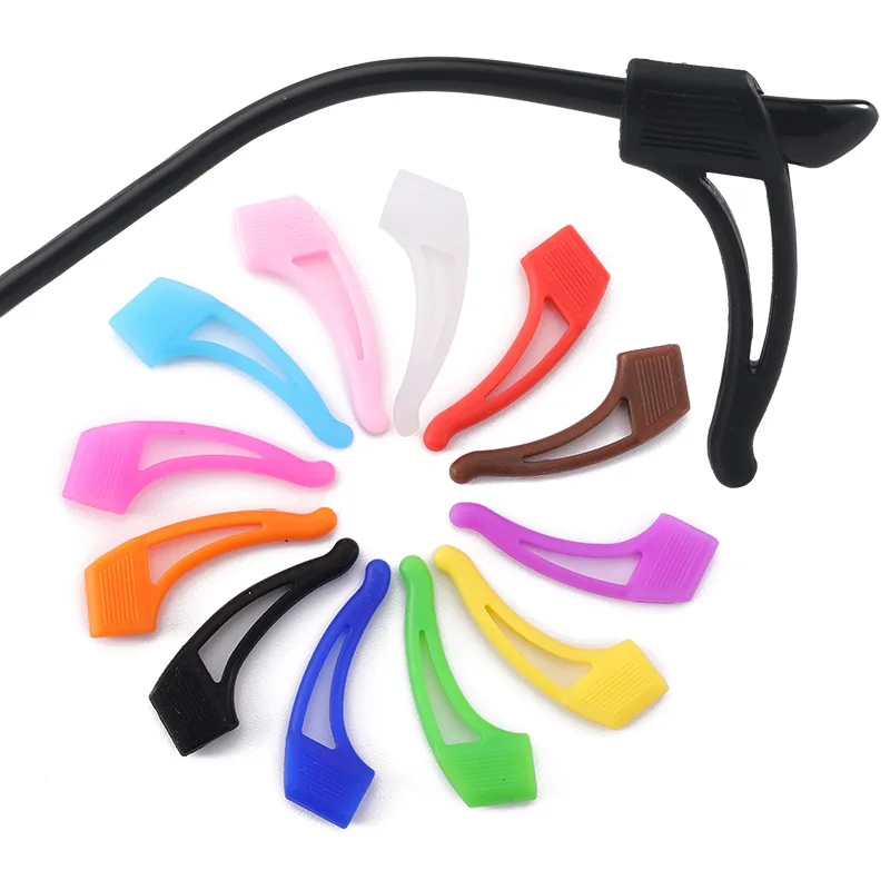 wholesale Multicolored Silicone Anti-slip Kids and Adults Sport Eyeglass Ear Grips Hook, Eyeglass Strap Holder for Glasses