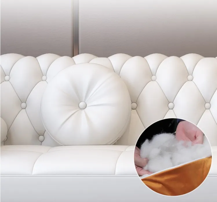 Modular Sofa Hot Sale New Designed Sofa Set Furniture U Shaped Luxury Leather Button Tufted Upholstered Sofas for Hotel Villa