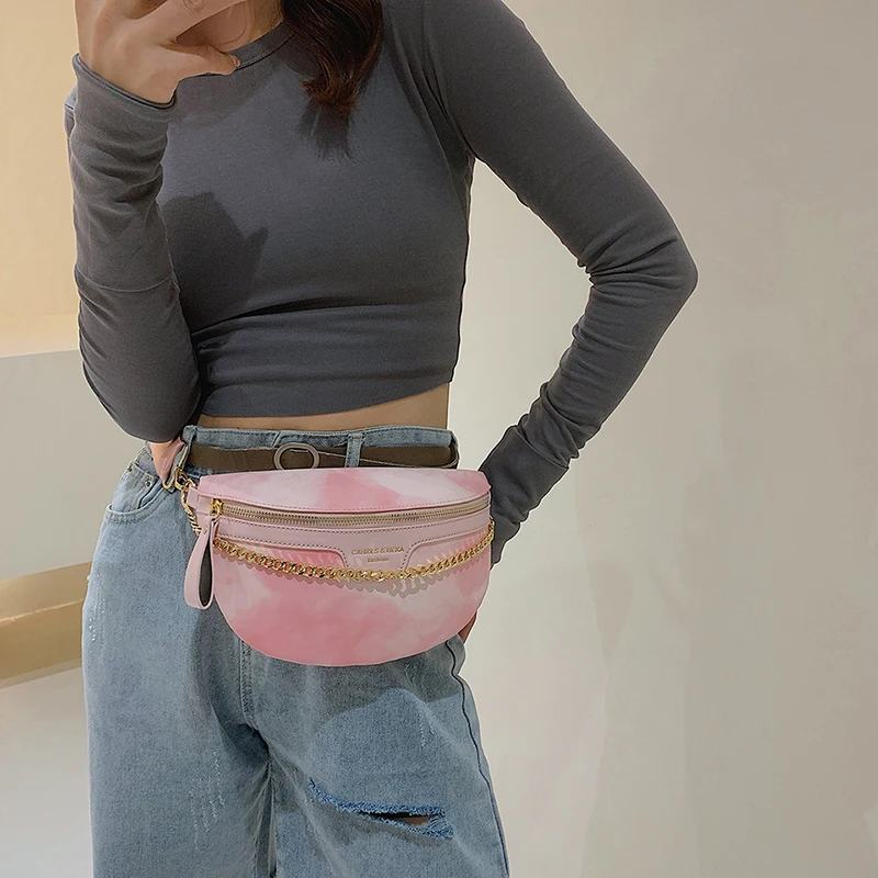 Tiktok made me buy Colorful fashionable waist bag ladies handbags wholesale Large capacity shopping bags for woman