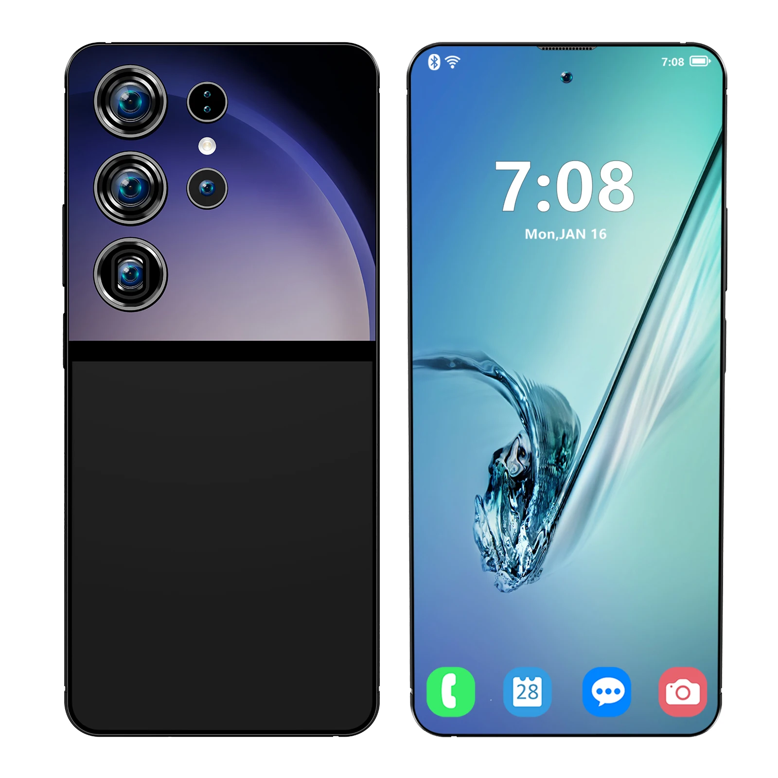 2024 For Africa Market Factory Price S25 Ultra+ Unlocked Smartphone Dual Sim+tf Card Flash Memory 5g S25 Ultra Plus Cell Phones