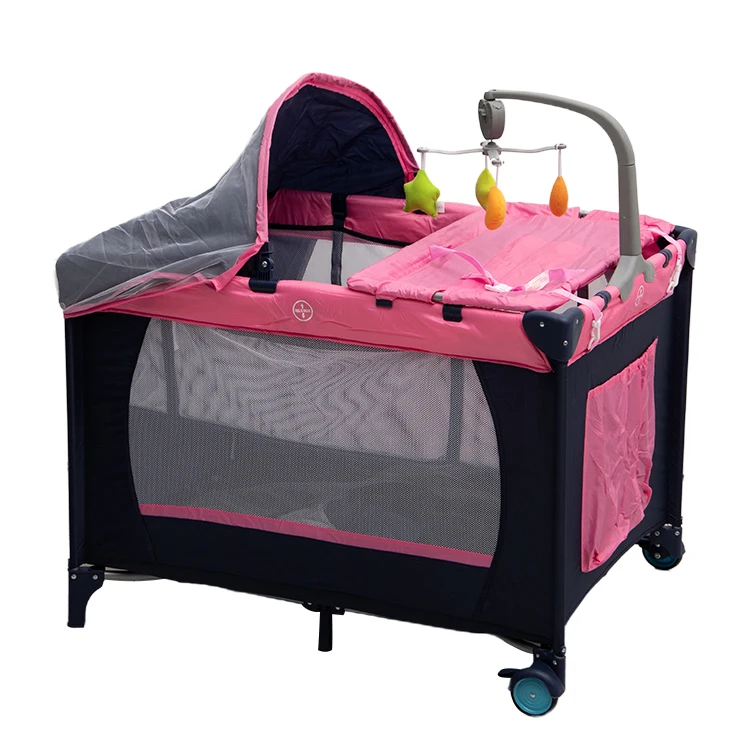 Functional Big Storage Baby Bed Newborn Sleeping Crib Cosleeper Bed Playkids Crib