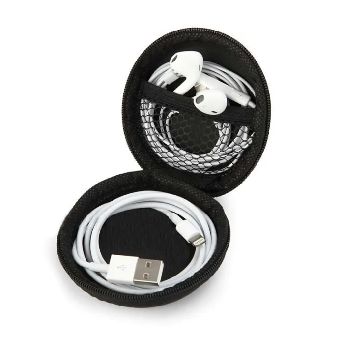 Wholesale Black Eva Storage Bag For Earphone Carrying Case Portable Waterproof Headphone Box