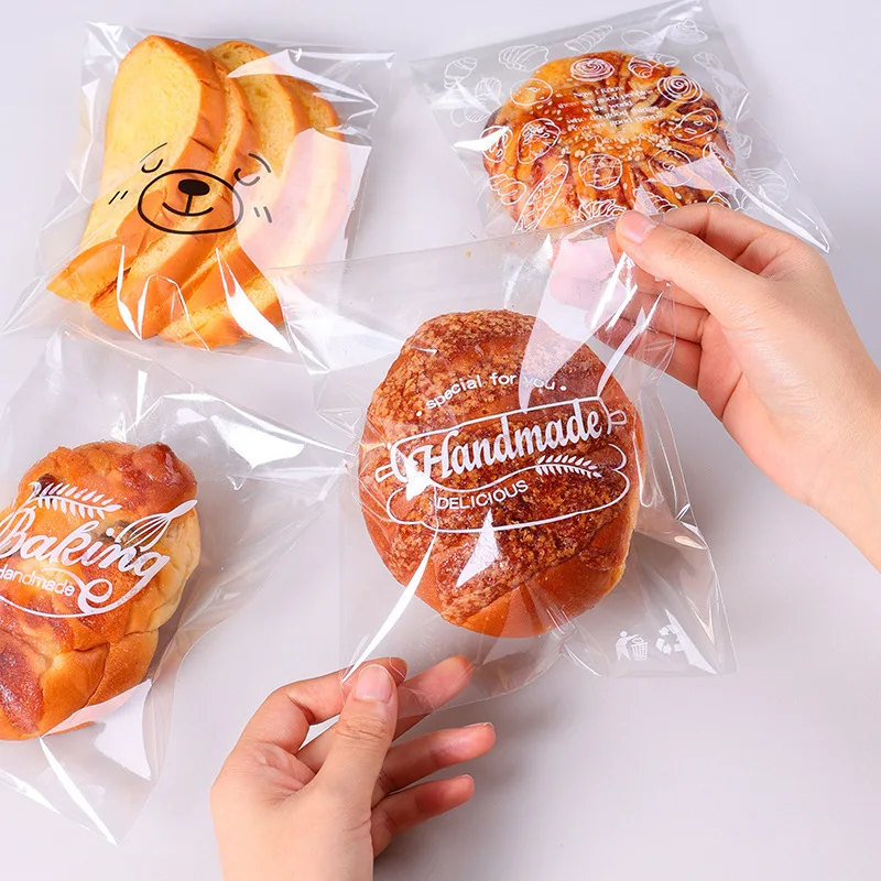 Customizable transparent OPP plastic bag bread dessert bag
