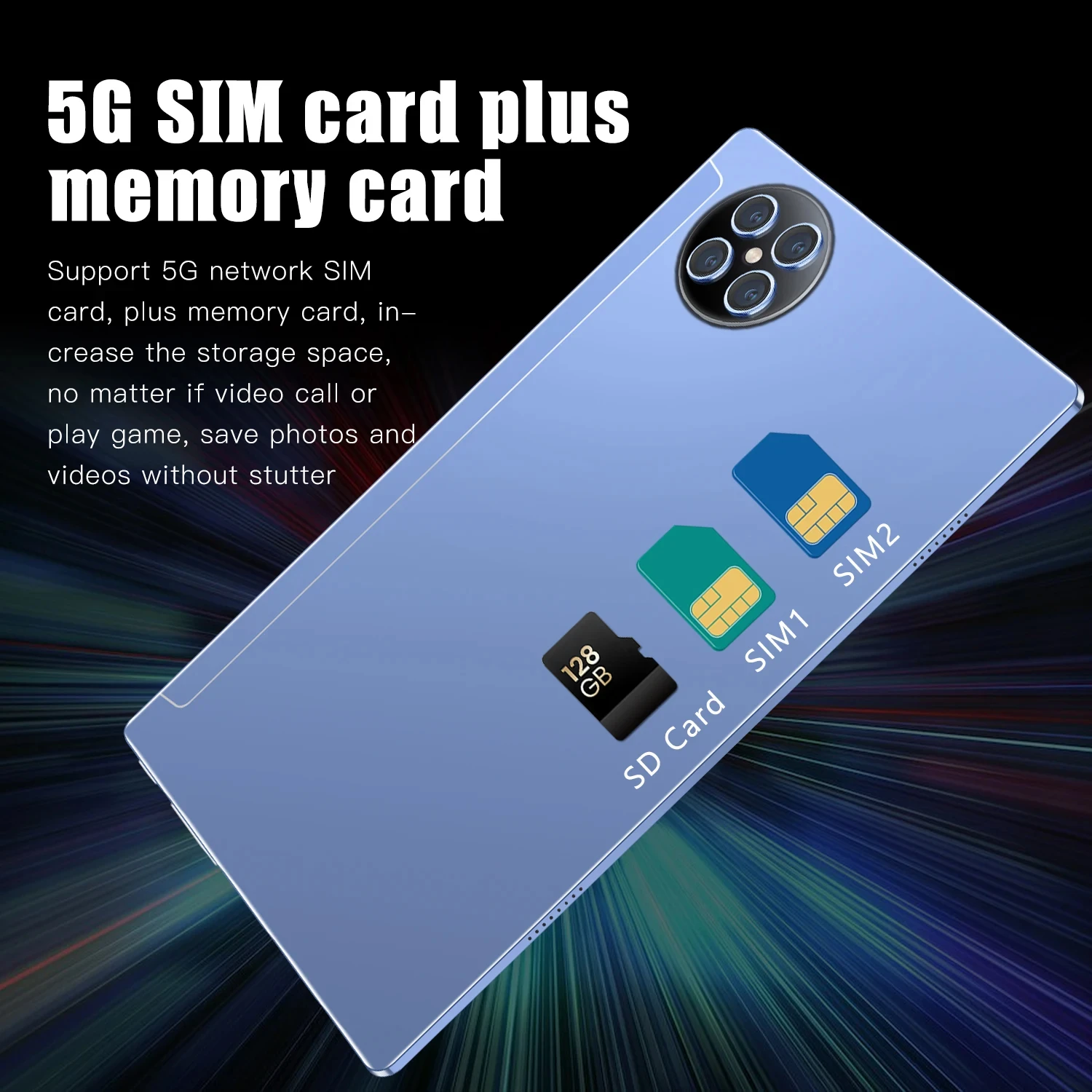 2024 10.1 Inch Android 14 Tablet PC Snapdragon 870 Dual SIM 5G 3G Camera Pen 12GB 512GB 10000mAh Global Version Touch Screen