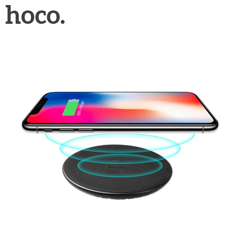HOCO CW14 Wholesale DC 5W Universal Round Fast Charging Smart Phone Wireless Charger Pad For iPhone