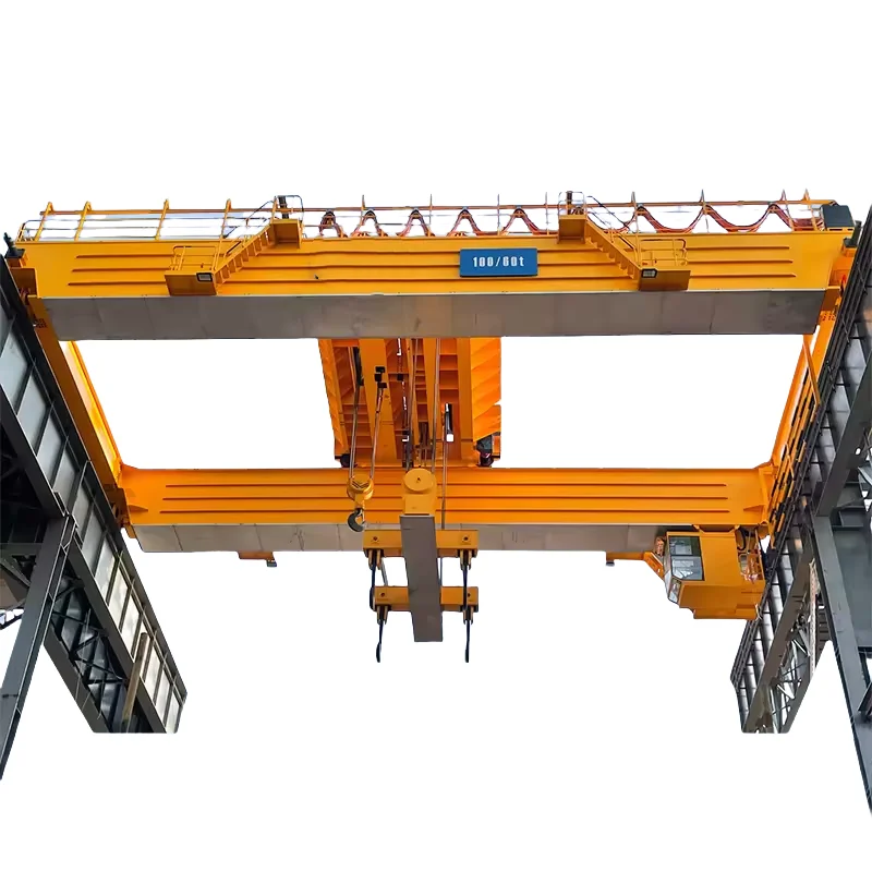 China hot sale YZD Model 5~74 Tons steel water crane metallurgy casting double girder beam bridge overhead crane