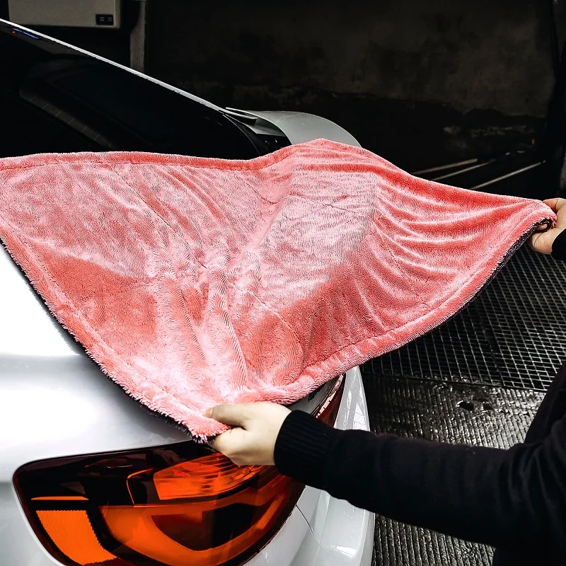 MaxShine 1200GSM Duo Twisted Colorful Drying Towel Duo Twist Loop Towel For Car Drying