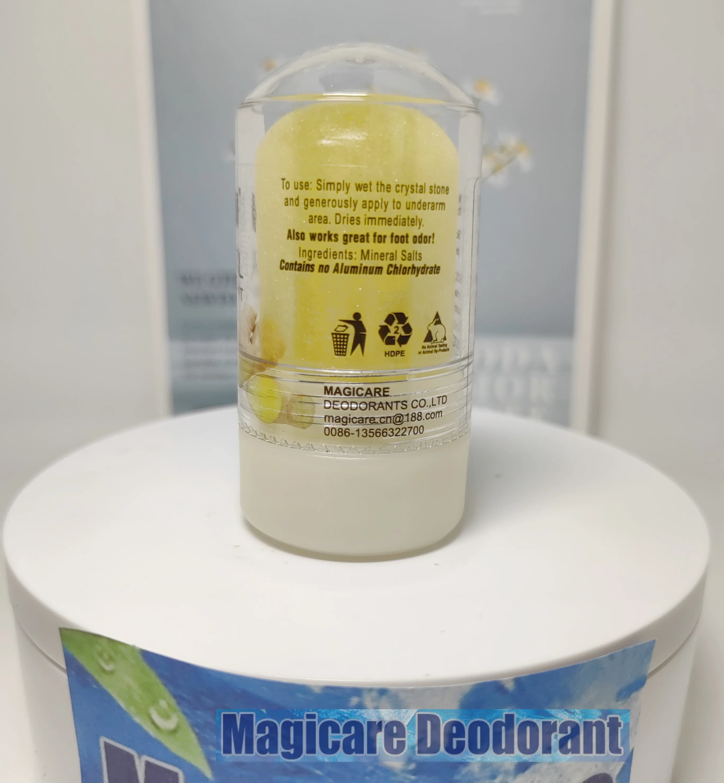 MAGICARE 60G curmin Alum Stick Potassium Alum Block Antiperspirant Stone Crystal Deodorant Natural Underarm desodorante cristal