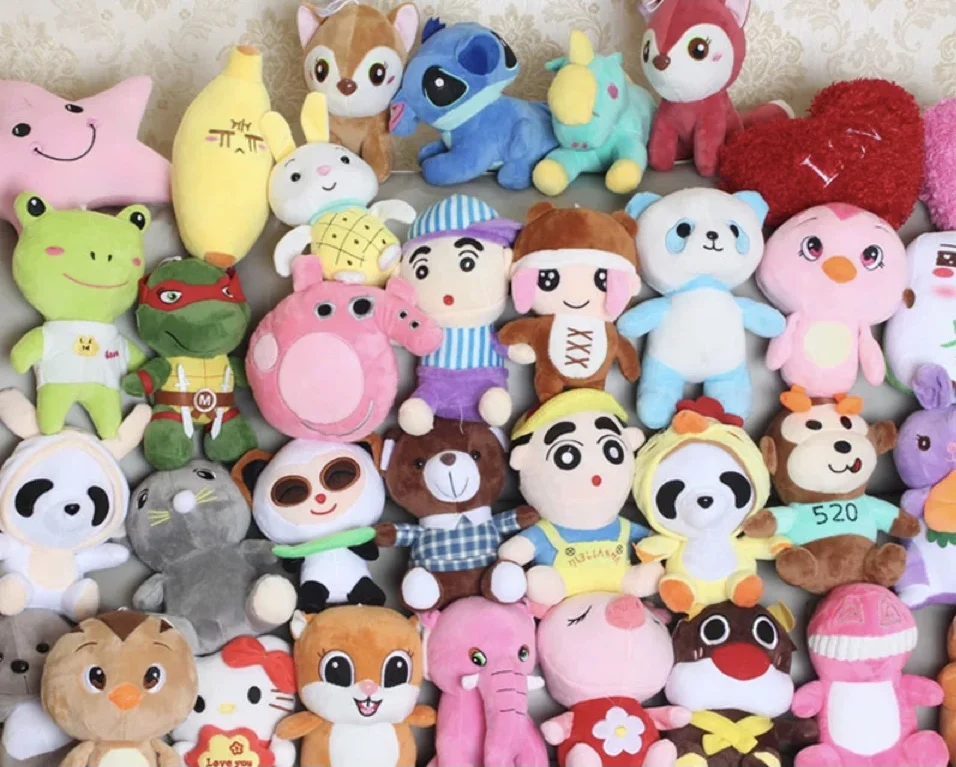 About 50 Types 17-20cm Crane Machine Plush Toy Vending Claw Machiane Toy Animal Stuffed Plush Toy Machine Doll