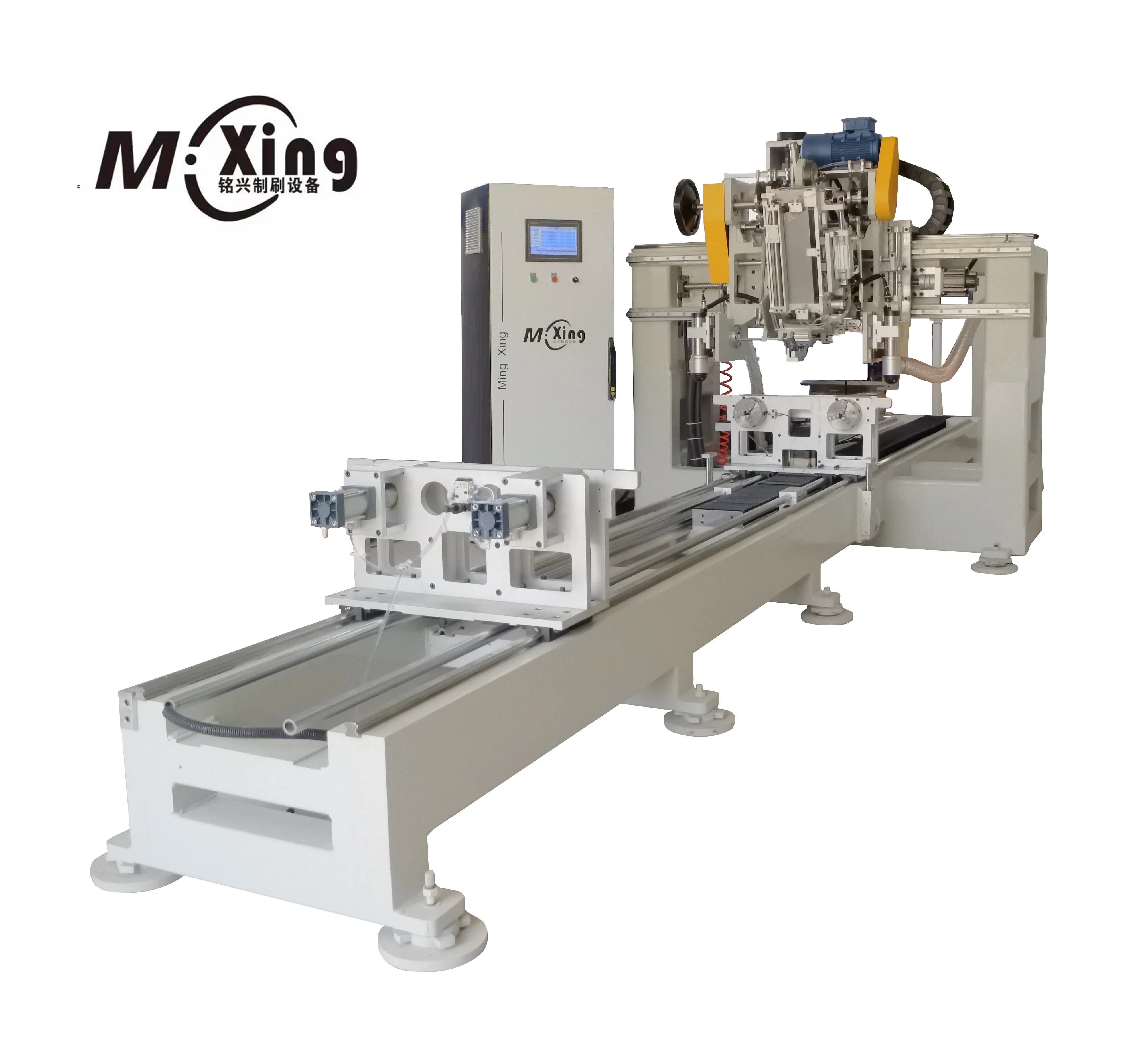 CNC 5 Axis 3 Heads 2 Drilling and 1 Tufting Broom Brush Making Machine High Speed Longmen