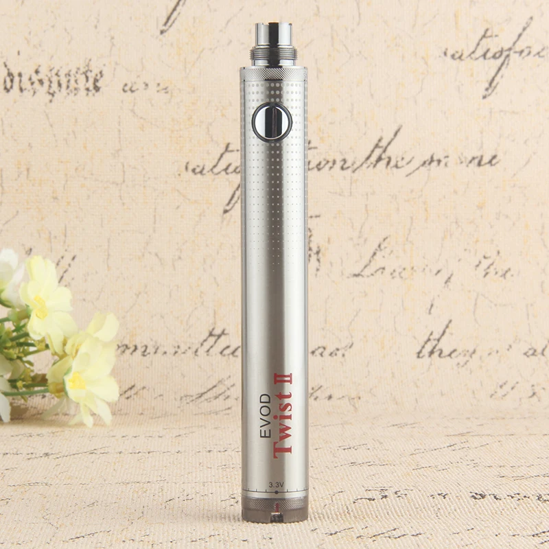 
EVOD Twist 2 1600mah Electronic Cigarette EVOD Twist Variable Voltage Battery 3.3-4.8V E Cig 