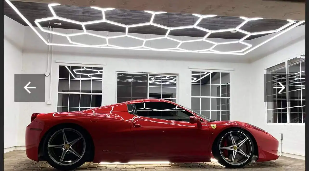 Customized blue purple white yellow green light hexagonal lights led battery operated works with bluetooth