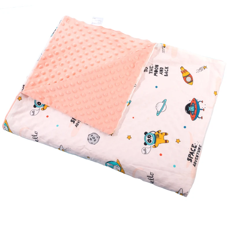 Sublimation Wearable Cotton Baby Blankets Flannel Soft Travel Blankets Coral Fleece Muslin Kids Blanket