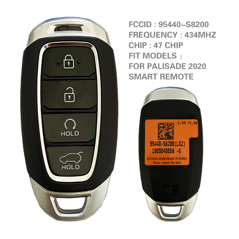 CN020166   For  H-yundai Palisade 2020 Genuine Smart Remote Key 433MHz 95440-S8200