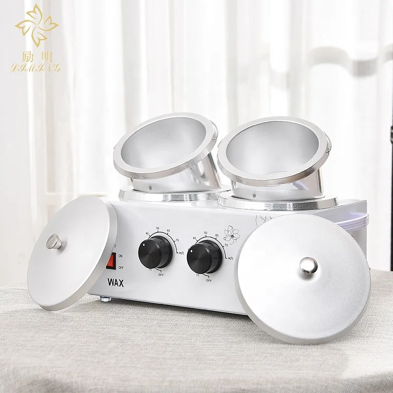Двусторонняя машина для Восковой Терапии с двойным горшком парафин для депиляции восковый нагреватель с температурным контролем машина для плавления воска