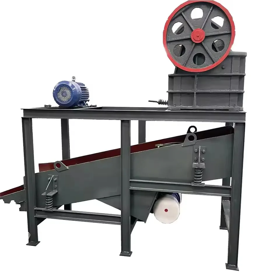 Мобильная щековая дробилка PE250x400 с экраном маленькая для каменного песка 5-20tph